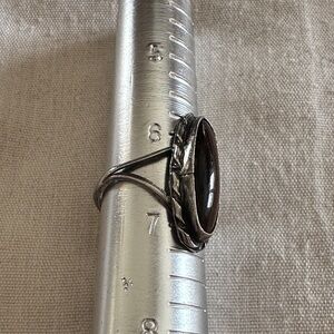 Silver Ring with Tigers Eye Stone